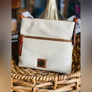 Dooney & Bourke Pebble Grain Leather Carrier Color: Bone